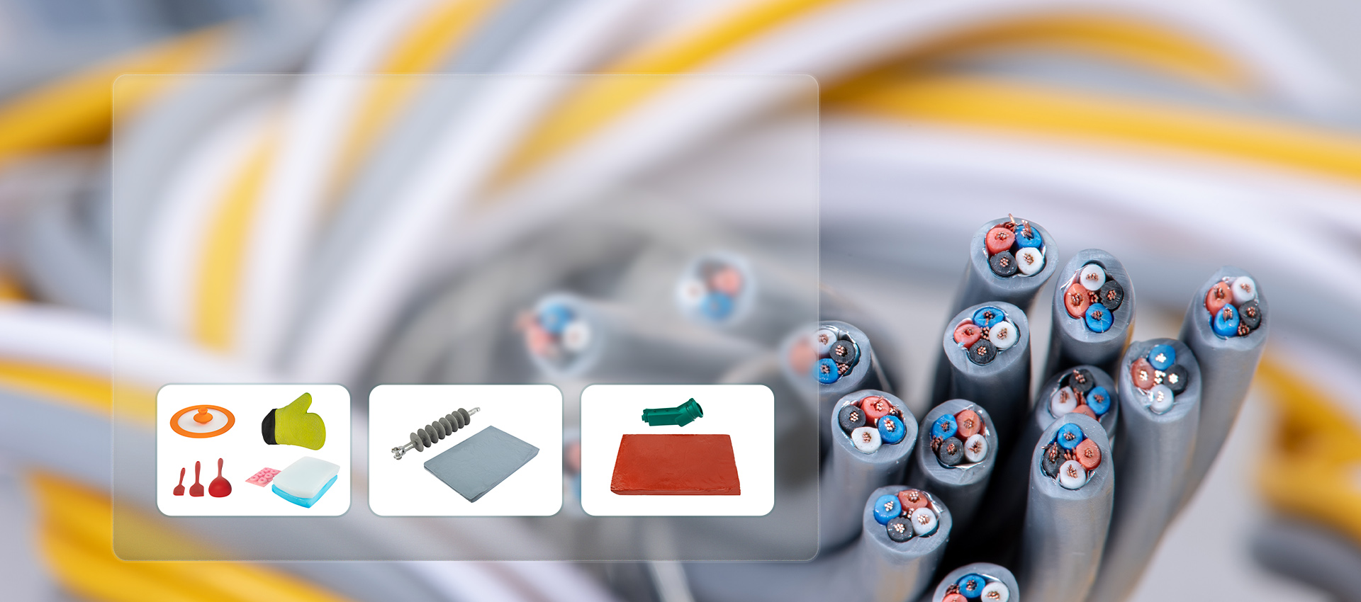 Electrical insulation silicone rubber cables and custom products